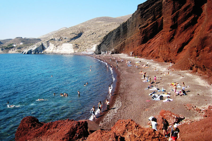 Playas de Playa Roja Santorini Playas del mundo