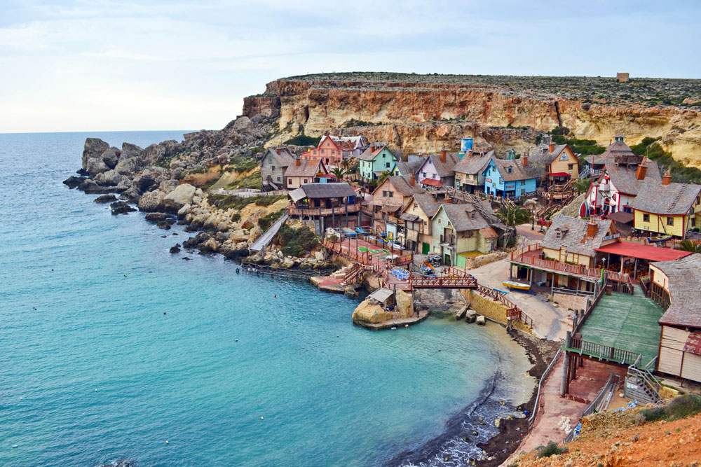 Popeye Village en la isla de Malta Playas del mundo